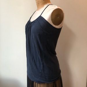 Club Monaco Knitted Navy Top